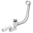 OTITEC - Vidage baignoire avec trop-plein - Bonde chrome - Flexible - vignette