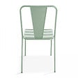 OVIALA - Chaise de jardin en métal vert sauge - Dieppe - vignette