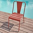 OVIALA - Chaise de jardin en métal argile - Dieppe - vignette
