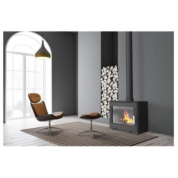 SUPRA - poêle à bois fonte 8.7kw noir - FR9016160B - large