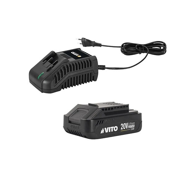 VITO - Taille haies sans fil 20V Lame 51Cm + Batterie lithium 2.0AH + Chargeur Rapide VITO - large