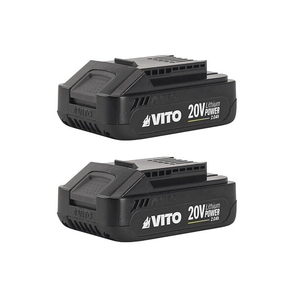 VITO - Pack 2 outils 20V Coupe Bordure + Taille Haies + 2 Batteries Lithium 2.0Ah + Jeu de 20 lames + Chargeur VITO - large