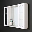 KIAMAMI VALENTINA - Miroir Inglesina De 77Cm Avec Deux Portes Et Spots À Led Intégrés - vignette