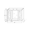 KIAMAMI VALENTINA - Miroir Inglesina De 77Cm Avec Deux Portes Et Spots À Led Intégrés - vignette