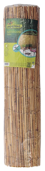 NORTENE - Clôture de roseau fendu Naturcane - L.5xH.1,50m - large