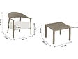 HABITAT ET JARDIN - Salon de jardin en métal et plastique "Céora" - 2 places - Taupe - vignette
