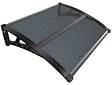 VOUNOT - Auvent de porte marquise 100x80 cm en Polycarbonate anti UV Anthracite - vignette