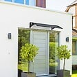VOUNOT - Auvent de porte marquise 120x80 cm en Polycarbonate anti UV Anthracite - vignette