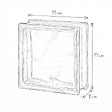 GLASSBLOCKS - Luxfera brique de verre 19x19x8 cm, Bleu transparent brillant (1908WBLUE) - vignette