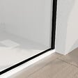 AURLANE - Paroi de douche avec pivot 80+40x195cm - Sérigraphie type Briques et Profilés Noir - DARK BLOCKS - vignette