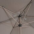 HESPERIDE - Parasol droit rectangulaire inclinable Loompa 3x2m café - vignette