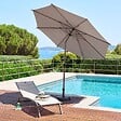 HESPERIDE - Parasol droit rond inclinable Loompa 3m café - vignette