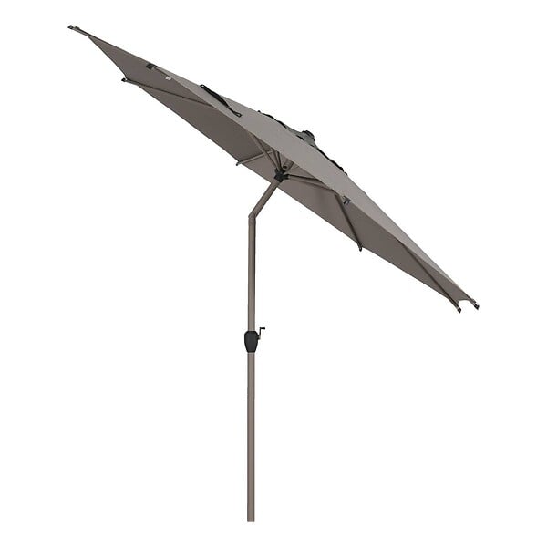 HESPERIDE - Parasol droit rond inclinable Loompa 3m café - large