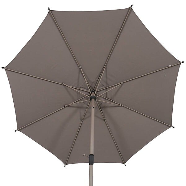 HESPERIDE - Parasol droit rond inclinable Loompa 3m café - large