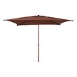 HESPERIDE - Parasol droit carré inclinable Soya 2,5x2,5m acajou - vignette