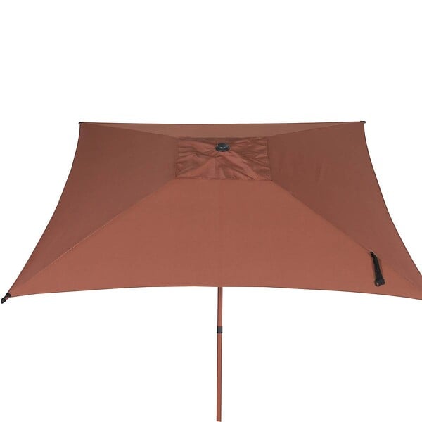 HESPERIDE - Parasol droit carré inclinable Soya 2,5x2,5m acajou - large