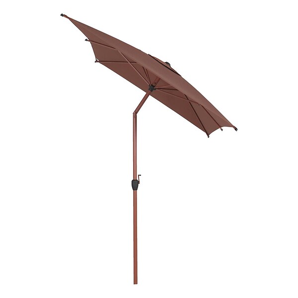 HESPERIDE - Parasol droit rectangulaire inclinable Loompa 3x2m acajou - large