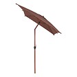 HESPERIDE - Parasol droit rectangulaire inclinable Loompa 3x2m acajou - vignette