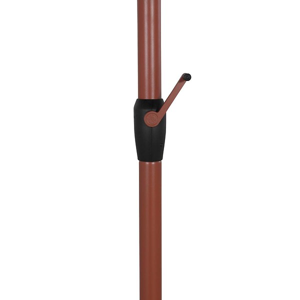 HESPERIDE - Parasol droit rectangulaire inclinable Loompa 3x2m acajou - large