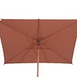 HESPERIDE - Parasol droit rectangulaire inclinable Loompa 3x2m acajou - vignette
