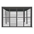 HESPERIDE - Persiennes coulissantes lames amovibles pour pergola Evora 4M gris graphite - vignette