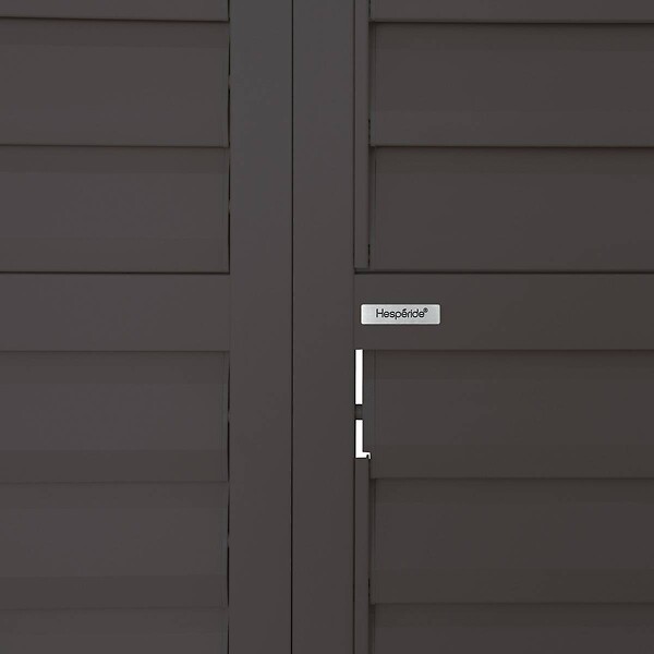HESPERIDE - Persiennes coulissantes lames amovibles pour pergola Evora 4M gris graphite - large