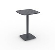 HESPERIDE - Table haute de jardin 2 places Alegoria 70x70cm gris graphite - vignette