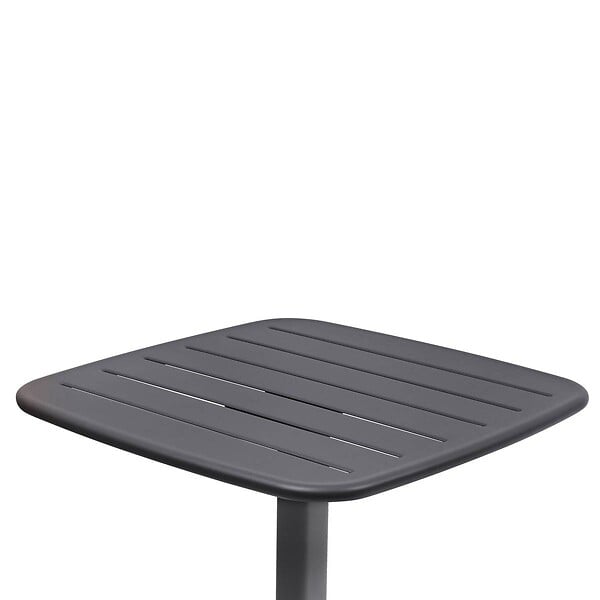 HESPERIDE - Table haute de jardin 2 places Alegoria 70x70cm gris graphite - large