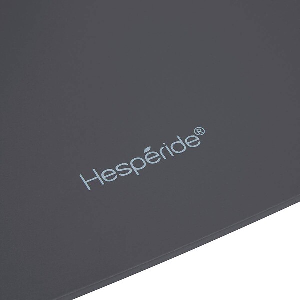 HESPERIDE - Table haute de jardin 2 places Alegoria 70x70cm gris graphite - large