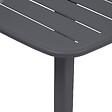 HESPERIDE - Table haute de jardin 2 places Alegoria 70x70cm gris graphite - vignette