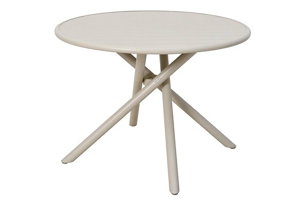 HESPERIDE - Table de jardin 4 places Nebullia D105cm argile - large