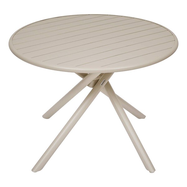 HESPERIDE - Table de jardin 4 places Nebullia D105cm argile - large