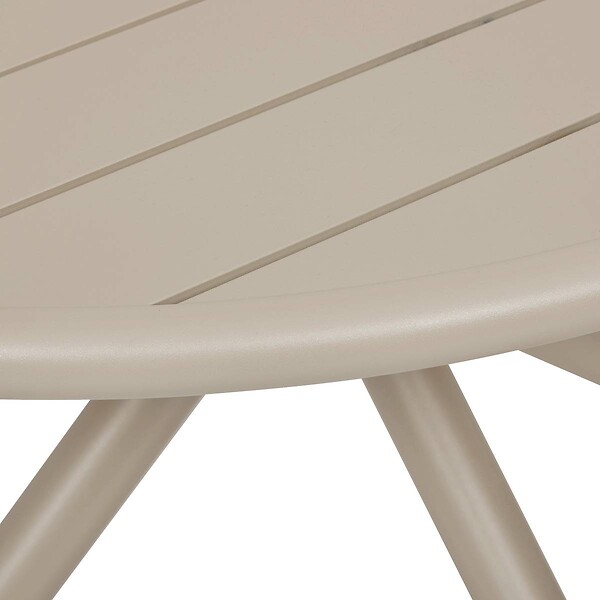 HESPERIDE - Table de jardin 4 places Nebullia D105cm argile - large