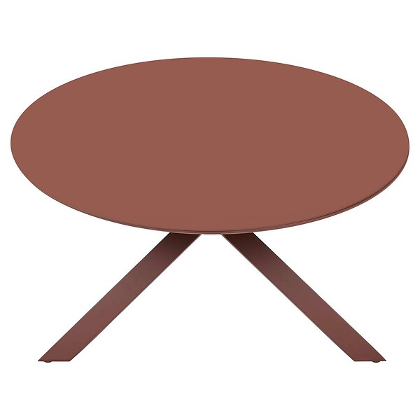 HESPERIDE - Table de jardin 6 places Oryon D130cm acajou - large