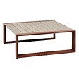 HESPERIDE - Table basse de jardin Allure 97x97x36cm acajou - vignette