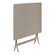 HESPERIDE - Table de jardin Greensboro 4 places pliable café 110x70cm - vignette