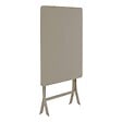 HESPERIDE - Table de jardin Greensboro 2 places pliable café 70x70cm - vignette
