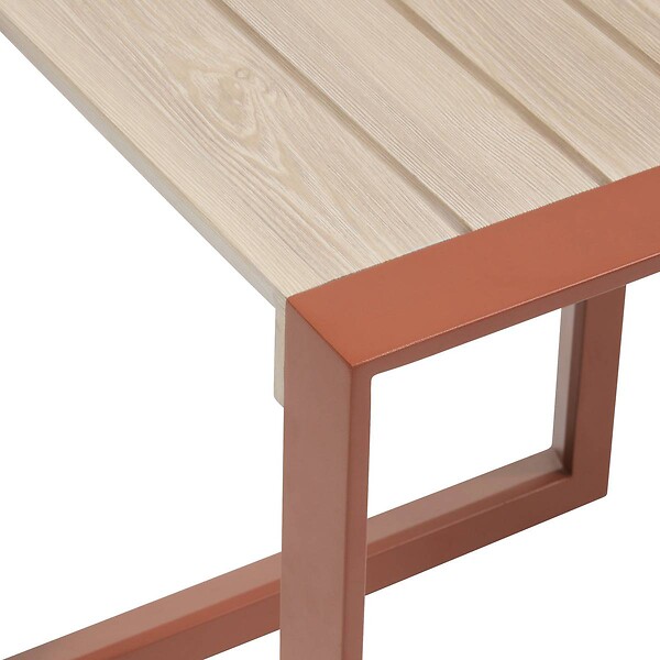 HESPERIDE - Table d'appoint de jardin Allure 44x44x55cm acajou - large