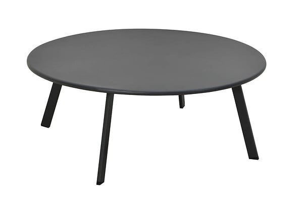 HESPERIDE - Table d'appoint de jardin Saona D90cm gris graphite - large