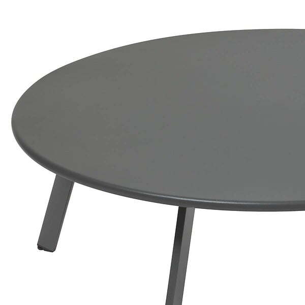 HESPERIDE - Table d'appoint de jardin Saona D90cm gris graphite - large