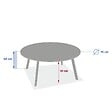 HESPERIDE - Table d'appoint de jardin Saona D70cm acajou - vignette