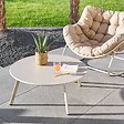 HESPERIDE - Table d'appoint de jardin Saona D90cm argile - vignette