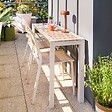 HESPERIDE - Table de jardin 2 places Evasion beige lin - vignette