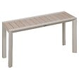 HESPERIDE - Table de jardin 2 places Evasion beige lin - vignette