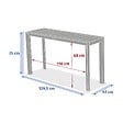HESPERIDE - Table de jardin 2 places Evasion beige lin - vignette
