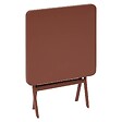 HESPERIDE - Table d'appoint de jardin Greensboro 40x40cm acajou - vignette