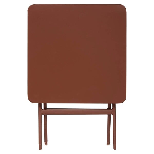 HESPERIDE - Table d'appoint de jardin Greensboro 40x40cm acajou - large