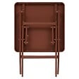 HESPERIDE - Table d'appoint de jardin Greensboro 40x40cm acajou - vignette