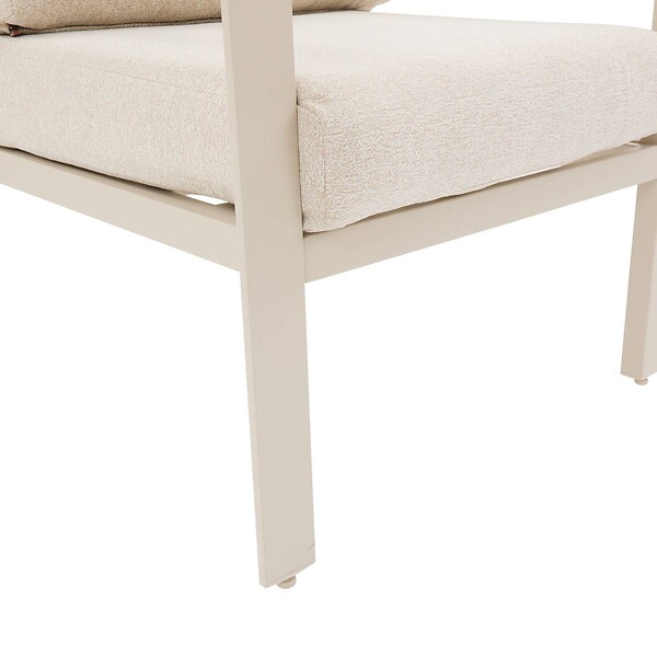 HESPERIDE - Fauteuil de salon de jardin Luzane argile - large