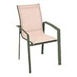 HESPERIDE - Fauteuil de jardin Axant beige lin/laurier - vignette